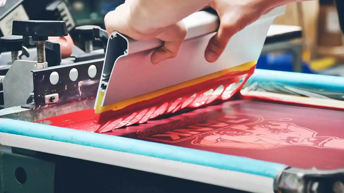 Custom screen printing banner
