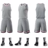 Custom Basketball Jerseys Blank Basketball Shirts Uniforms Personalized Jersey Creator Grey Color