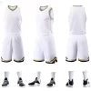 Custom Basketball Jerseys Blank Basketball Shirts Uniforms Personalized Jersey Creator White Golden
