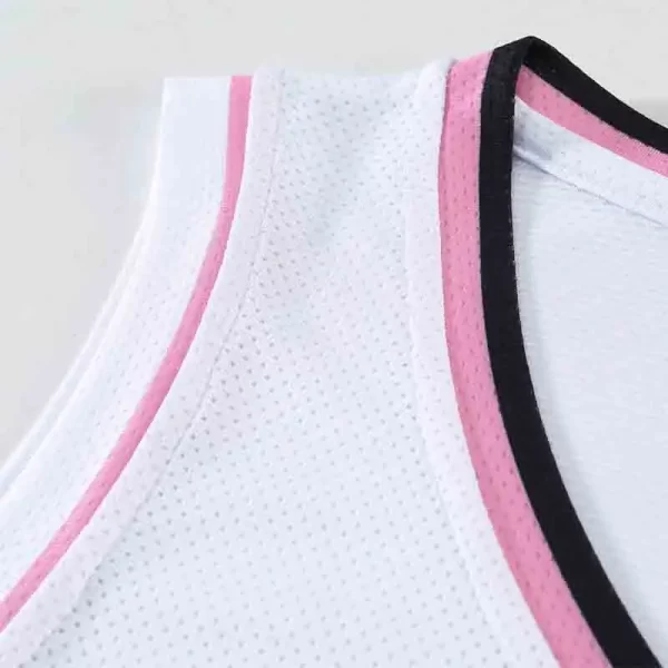 Custom Basketball Uniforms Youth Basketball Jerseys White Color Personalised Basketball Jersey 719-4