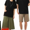 Custom Black Shirts Clothes Drop Shoulder T-shirt Men Women Crew Neck 100% Cotton Wholesale Bulk Loose Casual Style Studio 230G-40 7715-7