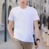 Custom Shirts And Pants Short Sleeve Tshirt White Blank Light Weight Walmart Amazon Hot Selling BSR 200g 6818-9