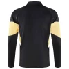 Custom Soccer Jacket Mens Tracksuit Long Black Jacket High Collar Black 3
