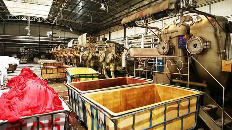 Dyeing plant at Loong Sportswear