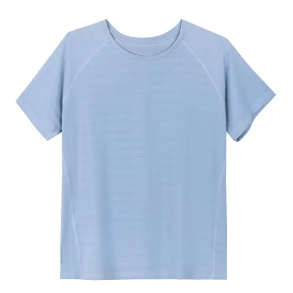T-shirt dry fit coolmax pale blue MLD01