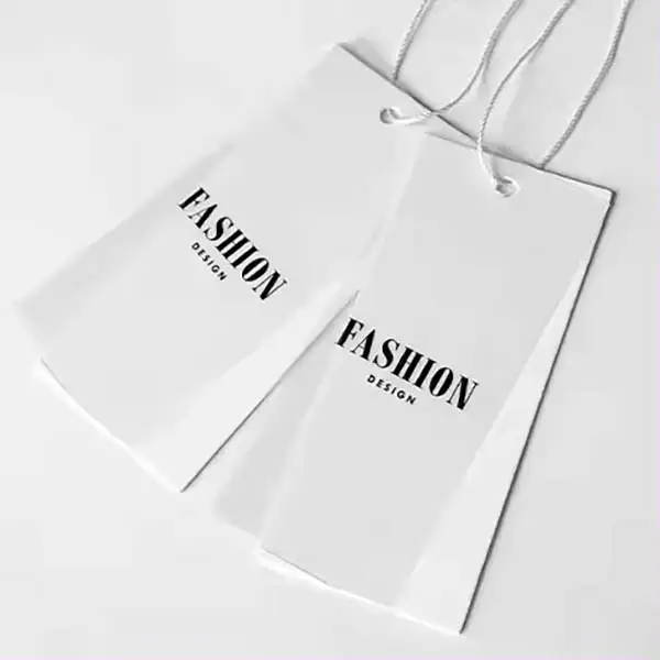 Transparent foil PVC hang tags