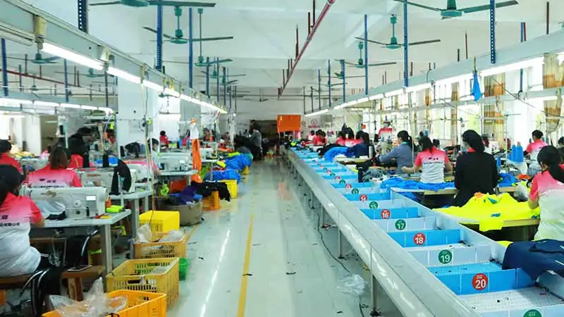 Loong sportswear production
