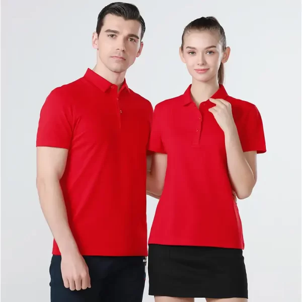 Classic Polo Shirt Outfit Dri Fit Polo Shirts Red Business Casual Polo-3