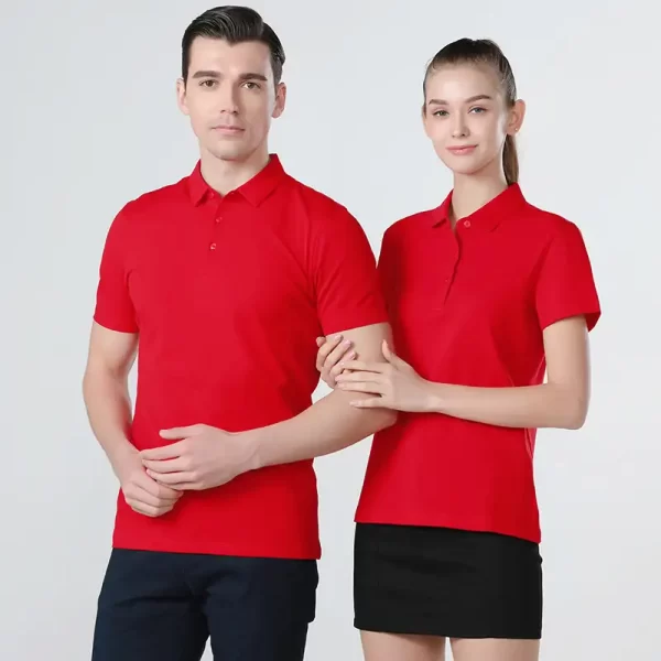 Classic Polo Shirt Outfit Dri Fit Polo Shirts Red Business Casual Polo-4