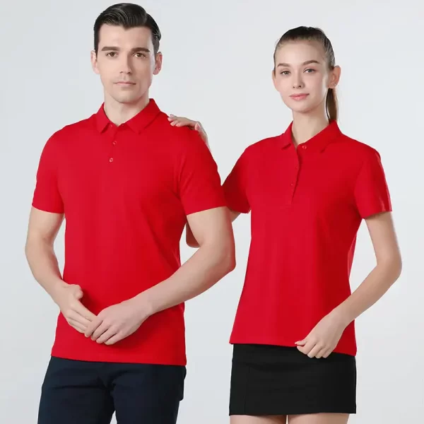 Classic Polo Shirt Outfit Dri Fit Polo Shirts Red Business Casual Polo-5