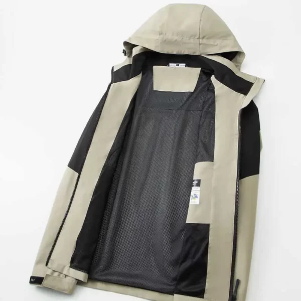 Custom Jackets Windbreaker Jacket Waterproof Mens Jackets For Women Winter Jacket Long Coat Begie Black 7799-4