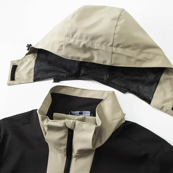 Custom Jackets Windbreaker Jacket Waterproof Mens Jackets For Women Winter Jacket Long Coat Begie Black 7799-5