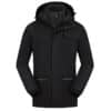 Hiking Jacket Windbreaker Snow Jacket Women Ski Outfit Light Jacket Outerwear Workout Jacket Black 6