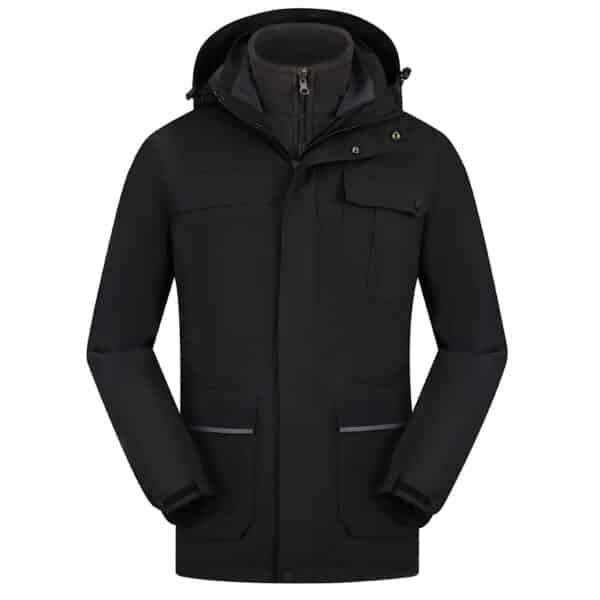 Hiking Jacket Windbreaker Snow Jacket Women Ski Outfit Light Jacket Outerwear Workout Jacket Black 6