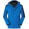 Outdoor Jacket Waterproof Work Jacket With Polar Fleece Blue 4