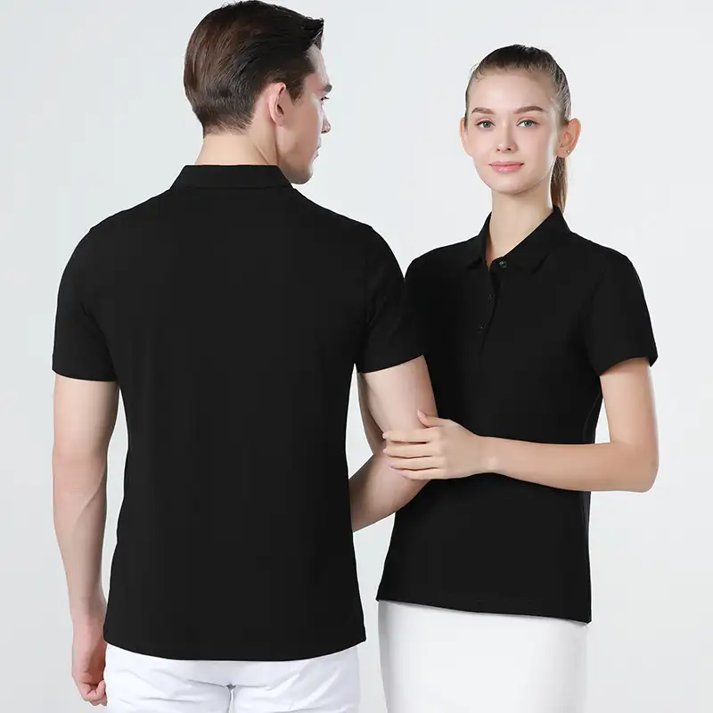 polo black polo t shirt women polo tee mens black polo shirts three button 7