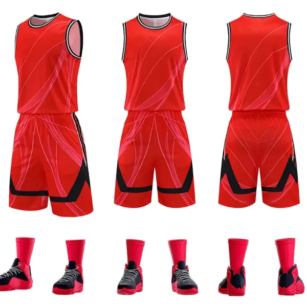 Custom Basketball Jersey Maker Team USA Basketball Jersey 2024 Bball Jersey Red 9