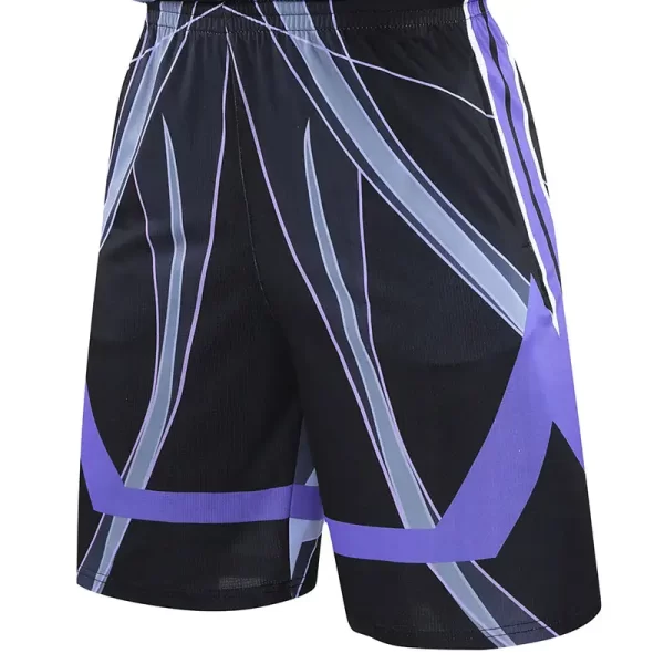 Men's Basketball Shorts Gym Training Workout Athletic Shorts Mesh Graphic Print Running Short Pants With Pockets Black 062-2