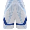 Men's Basketball Shorts Gym Training Workout Athletic Shorts Mesh Graphic Print Running Short Pants With Pockets White 062-4