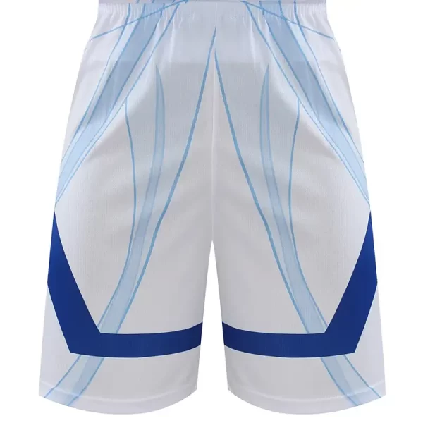 Men's Basketball Shorts Gym Training Workout Athletic Shorts Mesh Graphic Print Running Short Pants With Pockets White 062-4