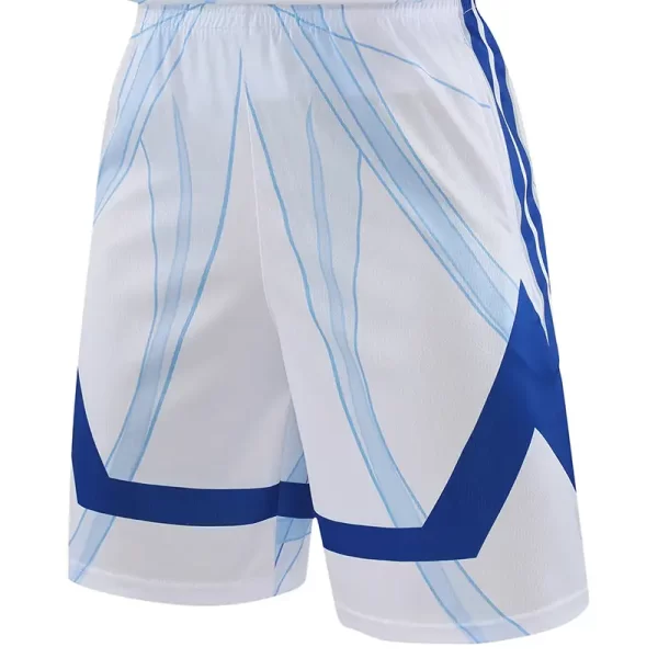 Men's Basketball Shorts Gym Training Workout Athletic Shorts Mesh Graphic Print Running Short Pants With Pockets White 062-5