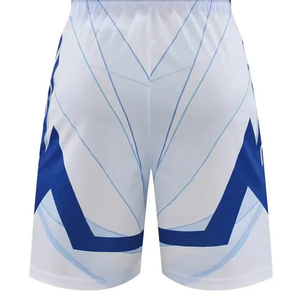 Men's Basketball Shorts Gym Training Workout Athletic Shorts Mesh Graphic Print Running Short Pants With Pockets White 062-6