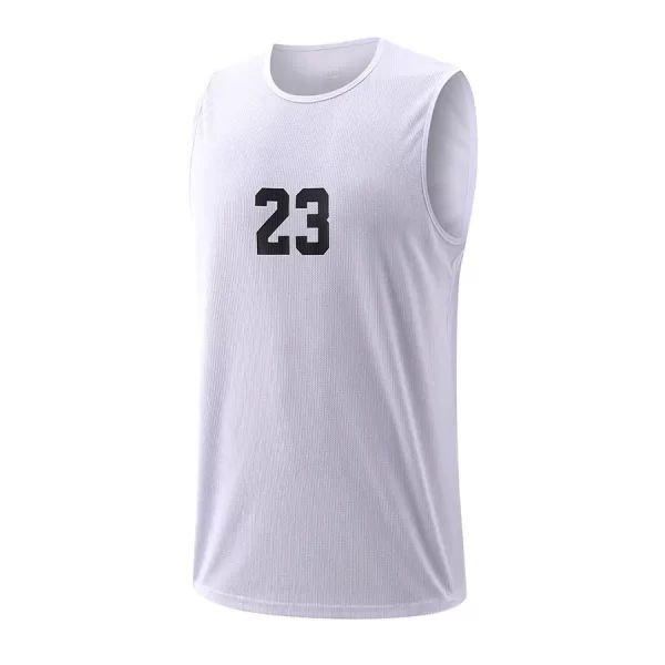 Basketball Vest 23 Shooting Sleeveless Shirts Dry Fit Running Vest Male Jogging Workout Basketball Tops Tank 6