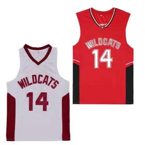 Basketball Jerseys WILDCATS 14 BOLTON Jersey Sewing Embroidery High Quality Basketball Shirts White and Red Number 1