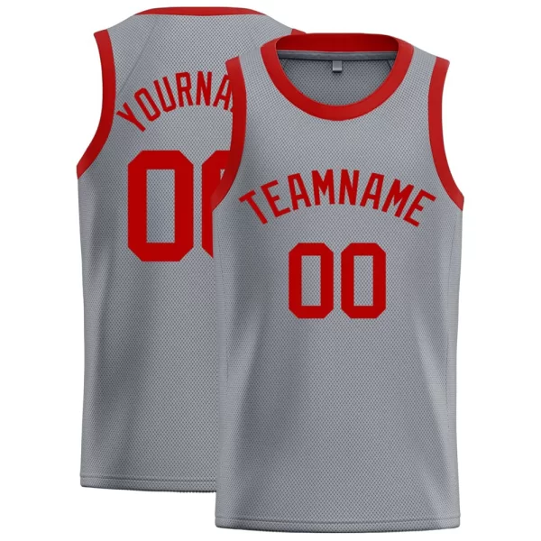 Youth Basketball Uniform Cleveland Cavaliers Style Shirts Red Color with Strip Edge Sleeveless 6