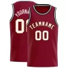 Youth Basketball Uniform Cleveland Cavaliers Style Shirts Red Color with Strip Edge Sleeveless 2