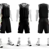 The Best Basketball Tank Tops and Bottoms New Basketball Team Uniform Dri Fit Coolmax Boys Girls Children JinDing 12