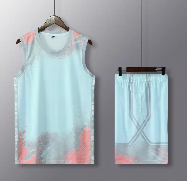 Basketball Youth Jerseys 2 Piece Set Basketball Game Clothes Sublimation and Screen Printing 2025 New Design 1