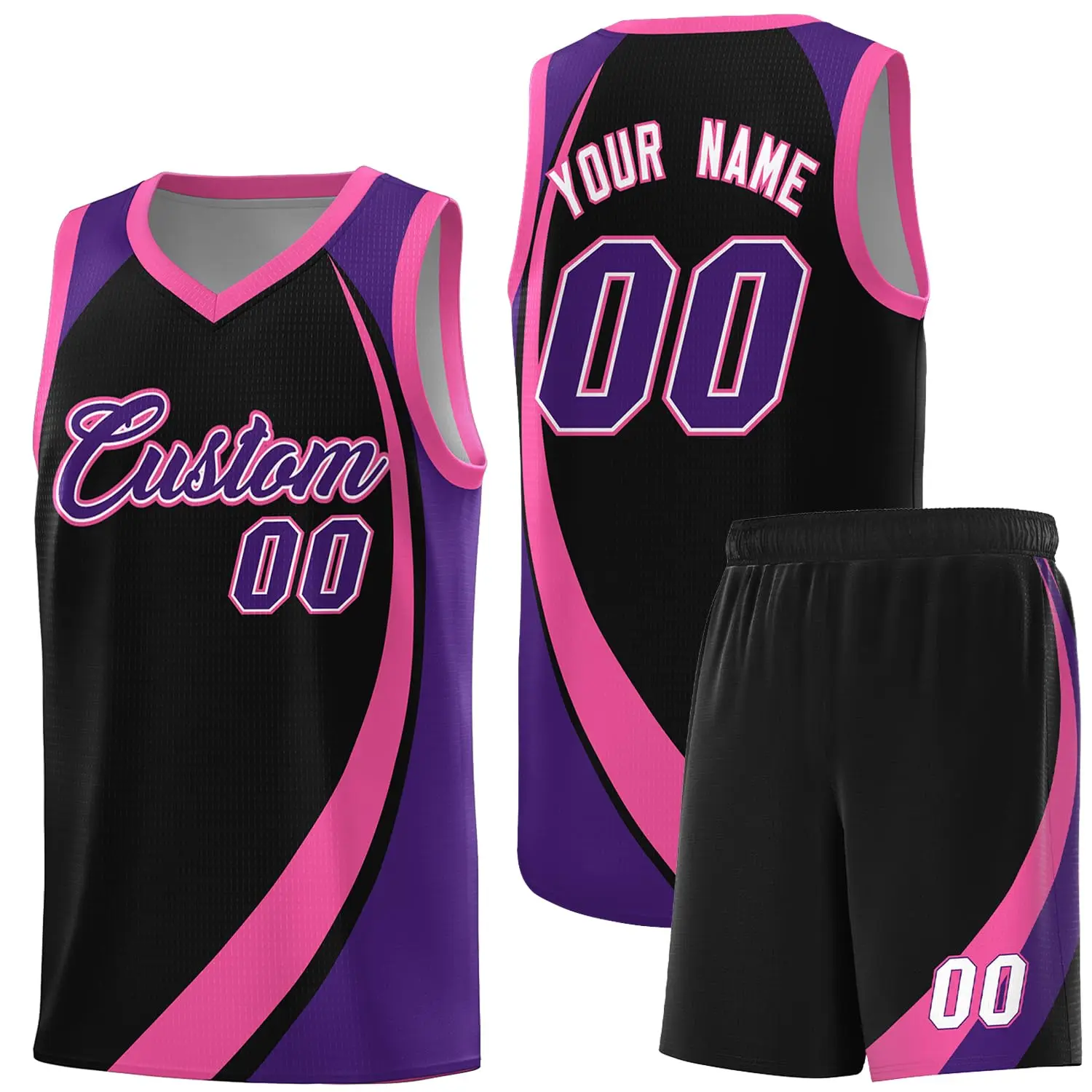 Reversible Basketball Practice Jerseys Basketball Jersey Set Green Blue Gold Custom Names Numbers 3
