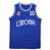 Basketball Jerseys CIBONA 10 PETROVIC Basketball Shirts Sleeveless Jersey High Quality Activewear Blue ventilation 2024 2