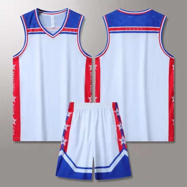 Basketball Jerseys Shirts Youth Basketball Vest Uniforms Blank Custom Running Training Loose Jerseys Suits Tank 5
