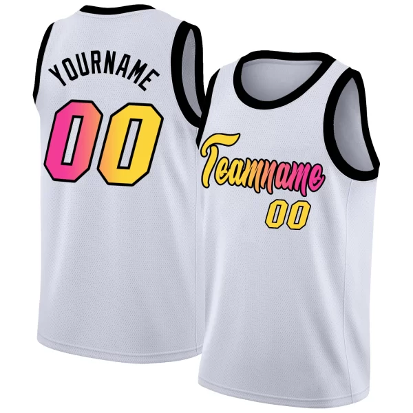 Round Neck Basketball Jerseys Wholesale Full Sublimation with Team Name and Numbers Athletic Shirts for Training 3