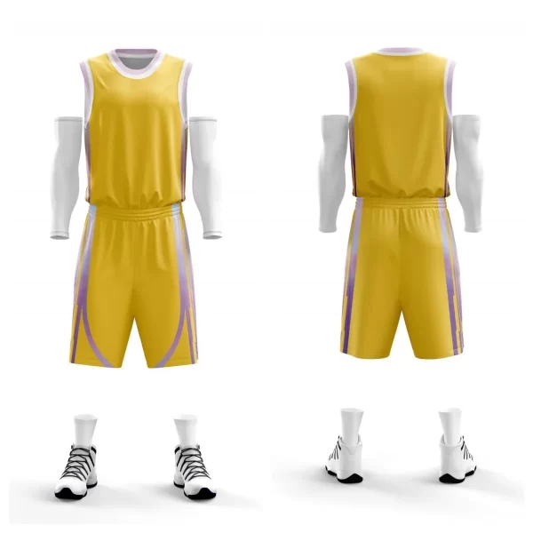 Best College Basketball Jerseys and Shorts Basketball Training Uniform Shirts Sports Suit New Design Loong Sportswear 5