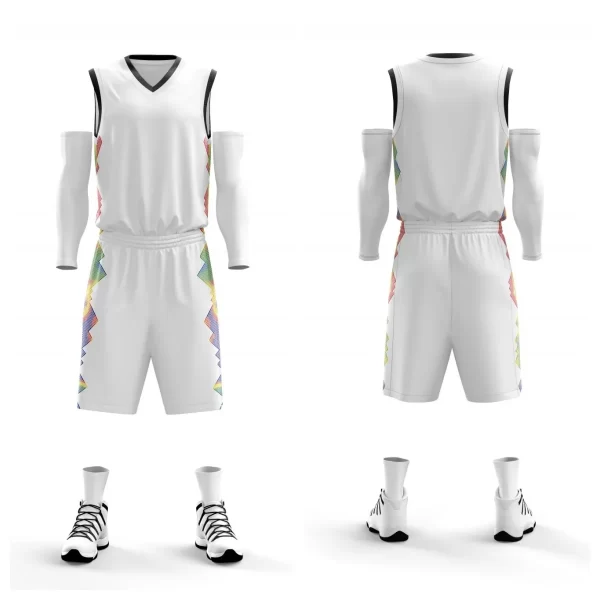 The Best Basketball Tank Tops and Bottoms New Basketball Team Uniform Dri Fit Coolmax Boys Girls Children JinDing 5