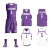 Reversible Basketball Jersey set For Mens Womens Kids Practice Basketball Jerseys with Numbers Black Blue 6