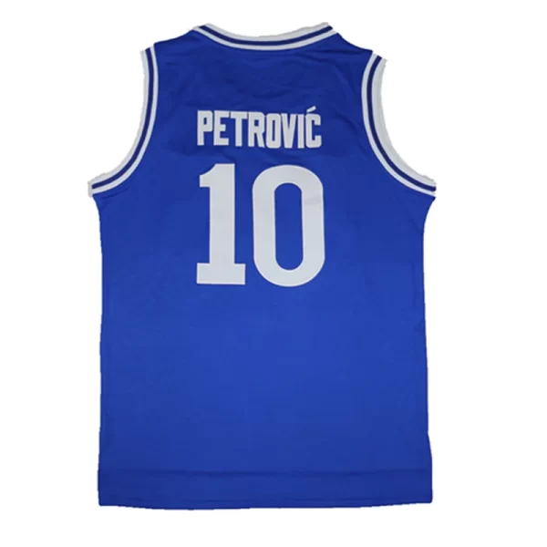 Basketball Jerseys CIBONA 10 PETROVIC Basketball Shirts Sleeveless Jersey High Quality Activewear Blue ventilation 2024 3