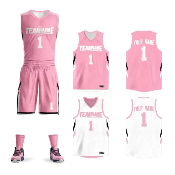 Reversible Basketball Jersey set For Mens Womens Kids Practice Basketball Jerseys with Numbers Black Blue 7