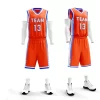 Blank basketball jerseys and basketball shorts set basketball training uniform dri fit coolmax shirts sleeveless 4