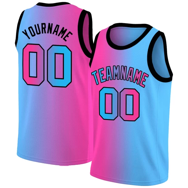 Round Neck Basketball Jerseys Wholesale Full Sublimation with Team Name and Numbers Athletic Shirts for Training 8
