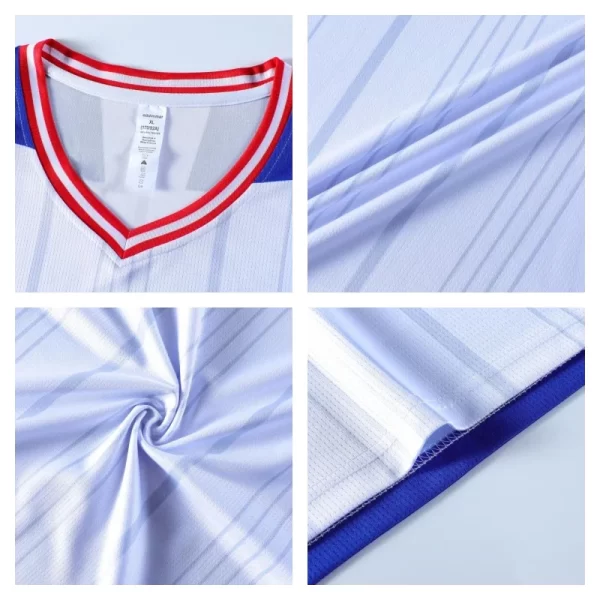 Adult Breathable Basketball Jersey Set Training Uniform Men Women Quick Drying Basketball T Shirt Blank Black White Blue 6