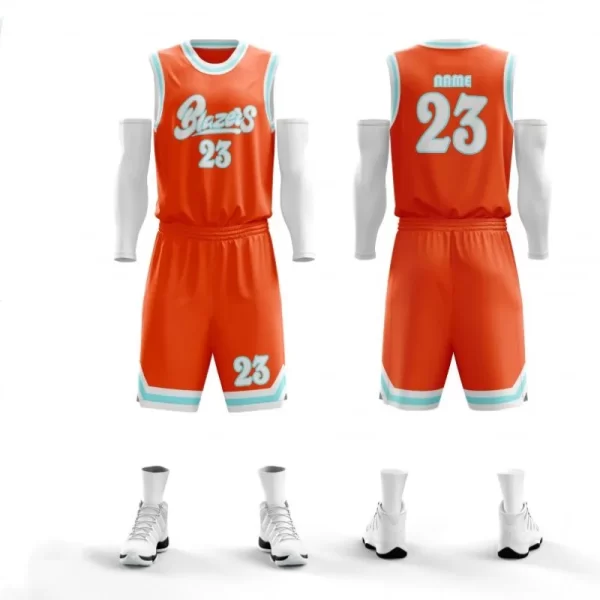 Blank Basketball Jerseys and Shorts Set for Mens Womens and Kids Adult Jerseys Dri Fit Coolmax Basketball Suit 3