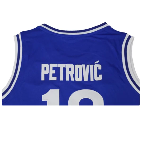 Basketball Jerseys CIBONA 10 PETROVIC Basketball Shirts Sleeveless Jersey High Quality Activewear Blue ventilation 2024 6