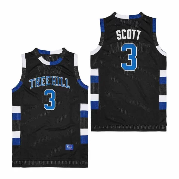 Basketball Jerseys One Tree Hill 3 23 Scott Ravens Jersey High Quality Sewing embroidery White Black and Red 3