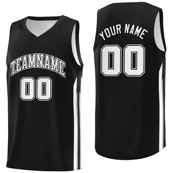 Youth Basketball Uniform Cleveland Cavaliers Style Shirts Red Color with Strip Edge Sleeveless 1