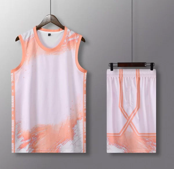 Basketball Youth Jerseys 2 Piece Set Basketball Game Clothes Sublimation and Screen Printing 2025 New Design 3