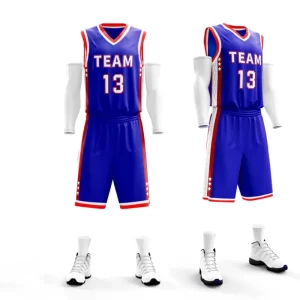Blank basketball jerseys and basketball shorts set basketball training uniform dri fit coolmax shirts sleeveless 1